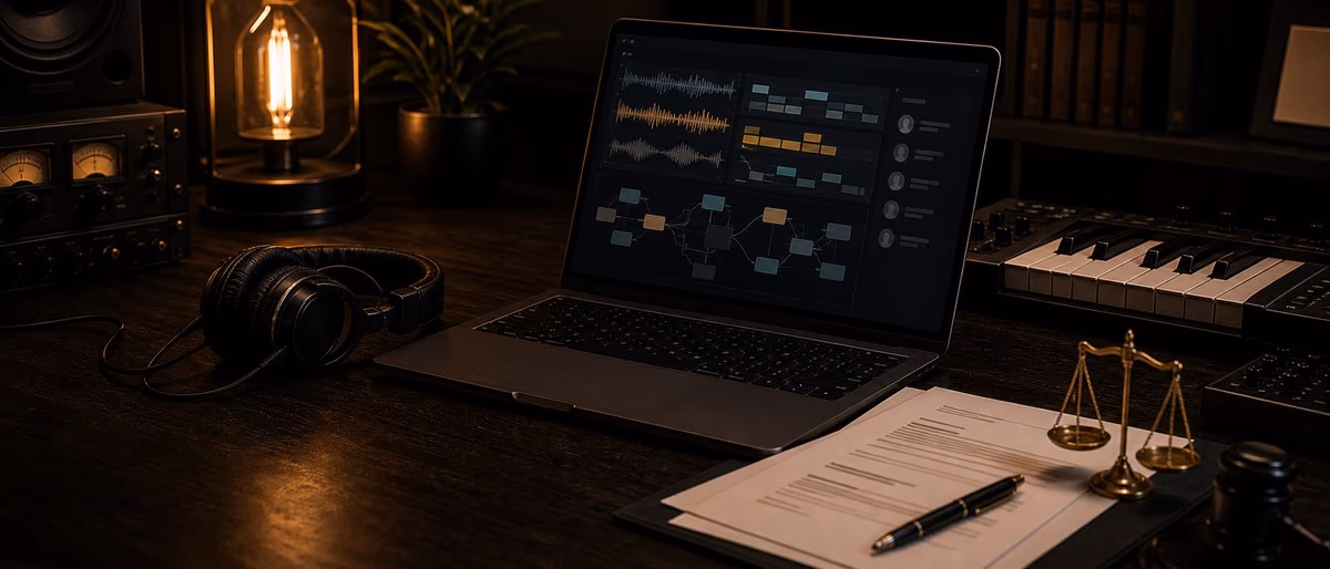 AI musik Generative verktyg: upphovsrätt och Contract Checklist