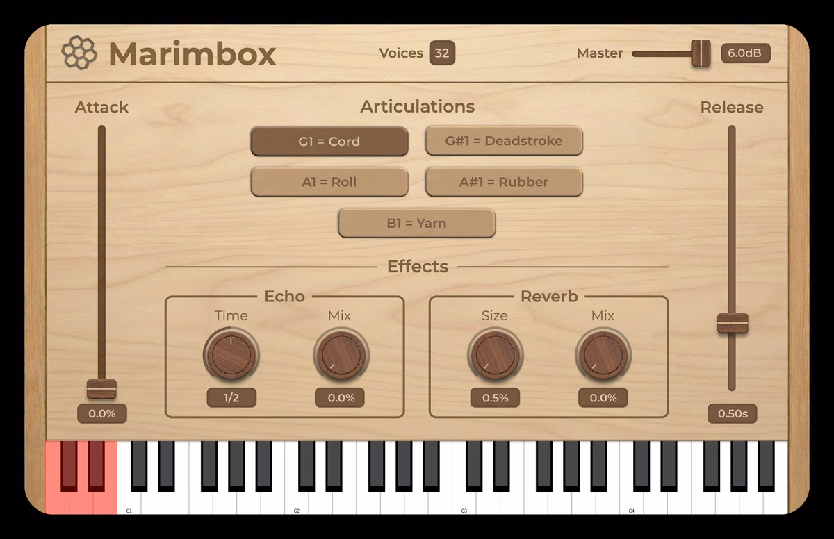 Marimbox Free Marimba Plugin Released by Hivetune