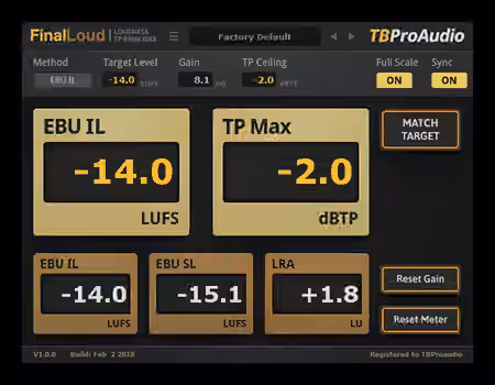 TBProAudio FinalLoud v1.0.3 [WiN]